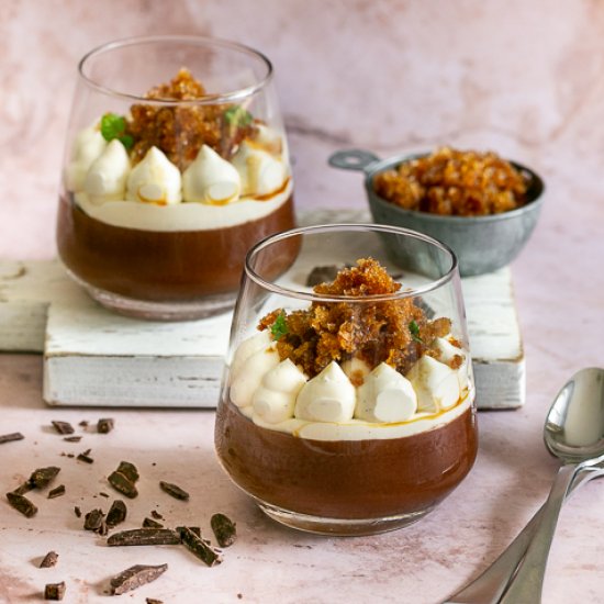 Chocolate Mousse and Coffee Granita