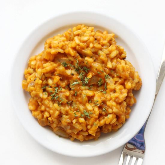 Pumpkin Risotto (Vegan Gluten-Free)