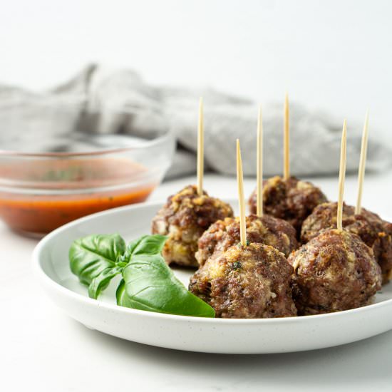 Easy Baked Beef Meatballs