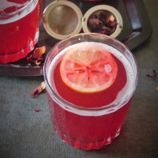 Hibiscus lemonade