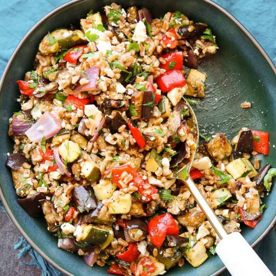 Roasted Vegetable Grain Salad