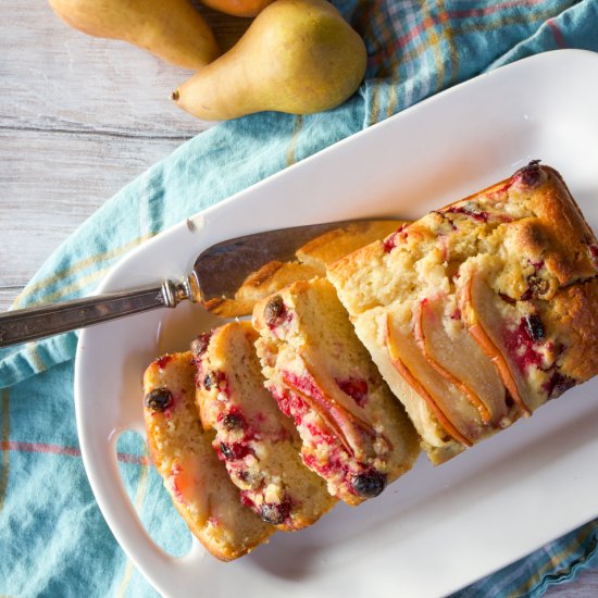 Yogurt Cake with Pears