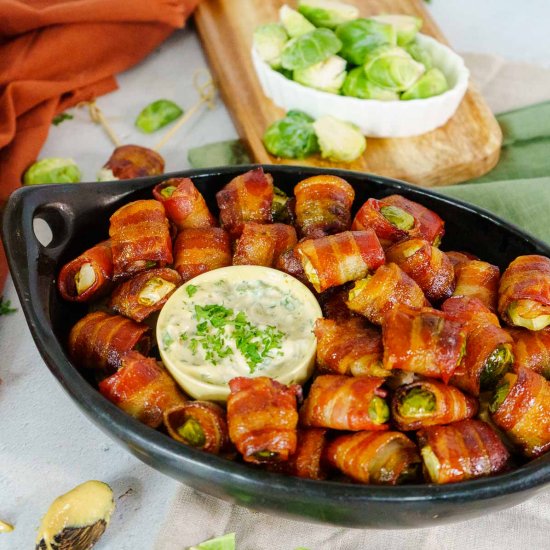 BALSAMIC BACON WRAPPED BRUSSELS SPR