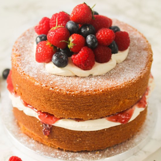 Easy Victoria Sponge Cake Recipe