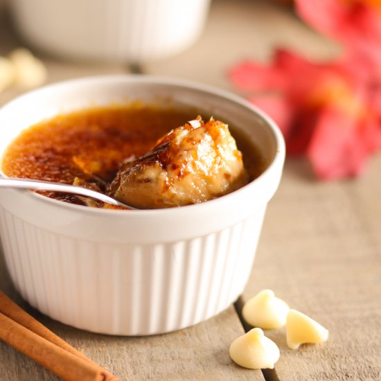 Pumpkin White Chocolat Crème Brûlée