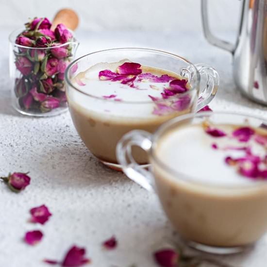 Cardamom Rose Latte