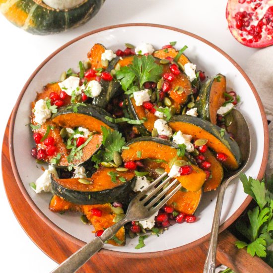 Buttercup Squash with Goat Cheese