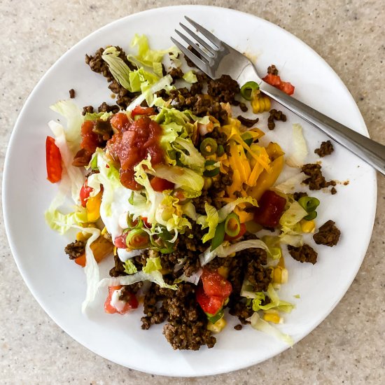 Loaded Beef Burrito Bowls