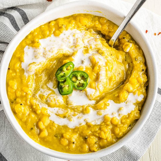 Indian Spiced Lentil Soup (or Dal)