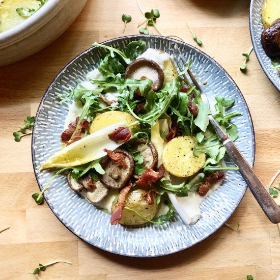 gruyère fondue salad