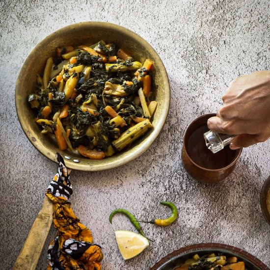 Sojneshaak/Moringa leaves Chochori