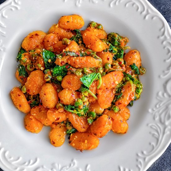 Creamy Tomato Gnocchi with Spinach