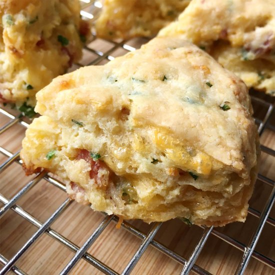 GF Bacon Cheddar Scallion Scones