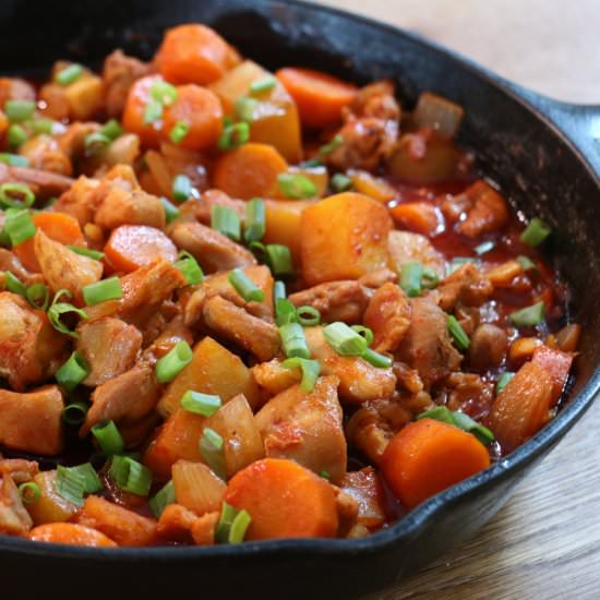 Korean Spicy Chicken Stew