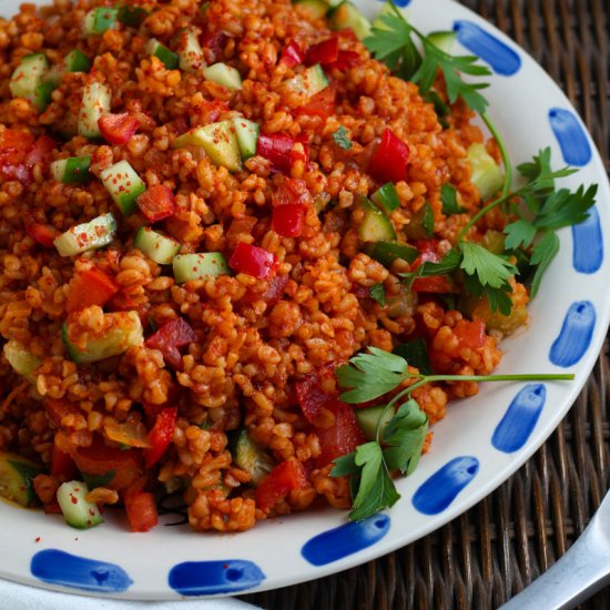 Turkish Bulgur Salad – Kısır