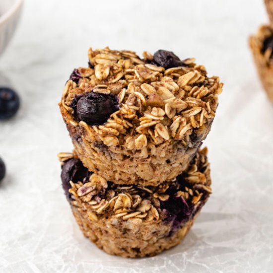 Lemon Blueberry Oatmeal Cups