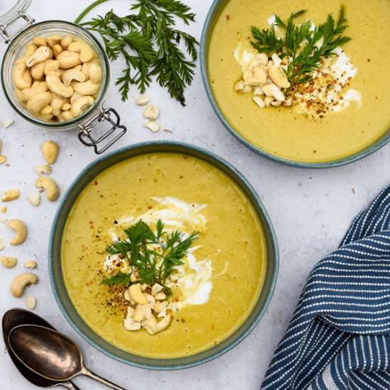 CARROT TOP SOUP [VEGAN]