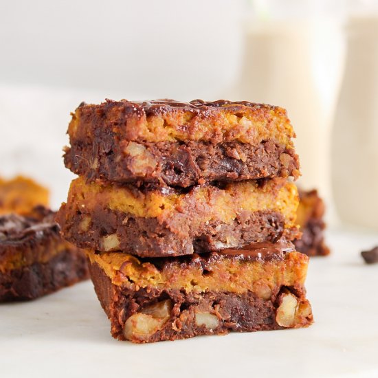 Vegan Pumpkin Brownies (Healthy)