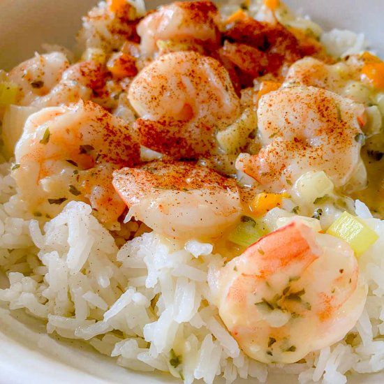 Shrimp In Creamy Creole Sauce