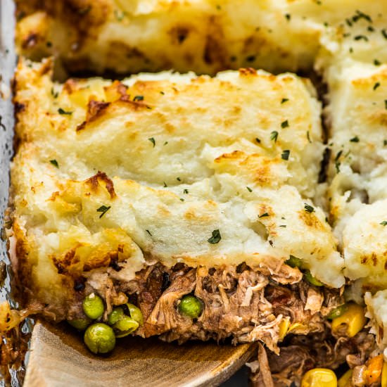 Pulled Pork Shepherd’s Pie