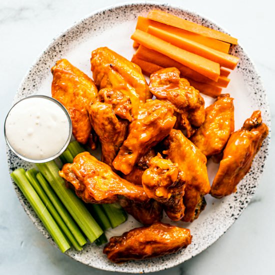 crispy air fryer buffalo wings