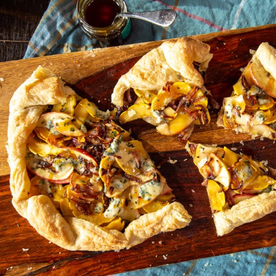 Delicata Squash and Apple Galette