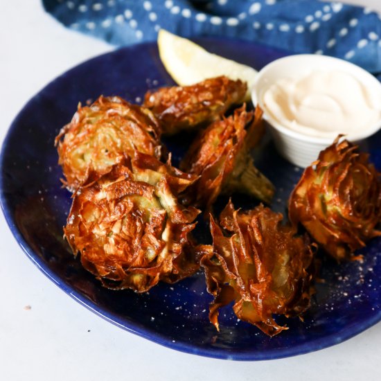 Roman-Jewish Fried Artichokes