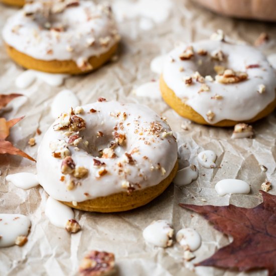 Maple Pumpkin Mochi Donuts