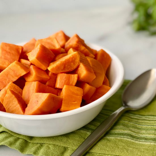 Instant Pot Cubed Sweet Potatoes