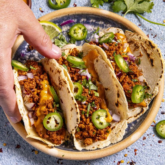 Spicy Chorizo Tacos