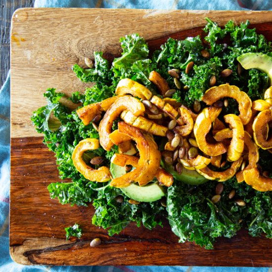 Spicy Delicata Squash Salad