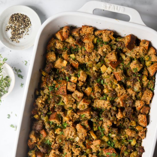 Apple Sausage Stuffing