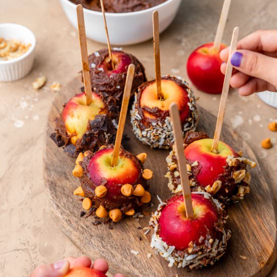 Vegan Healthy Caramel Apples