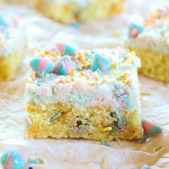 Keto Unicorn Sugar Cookie Bars