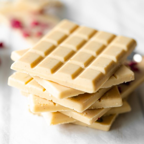 Vegan white chocolate