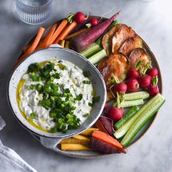 FODMAP friendly spring onion dip