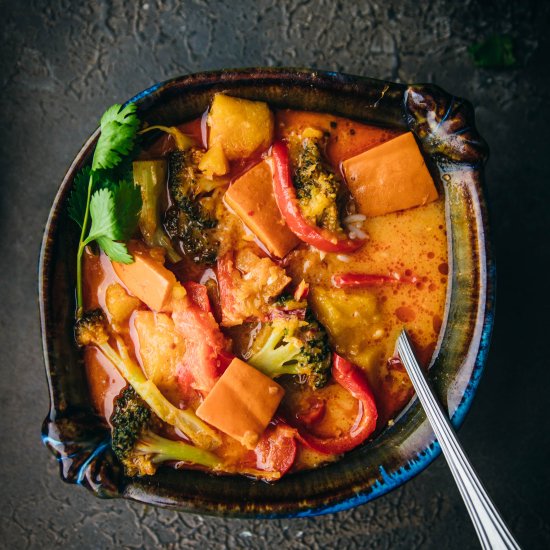 1-Pot Pumpkin Curry (vegan)