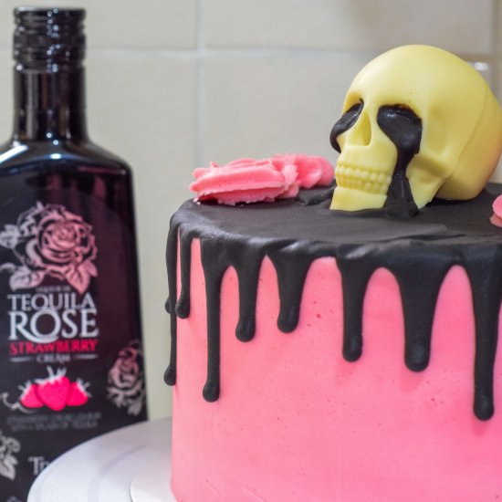 Tequila Rose Skull Cake (GF)