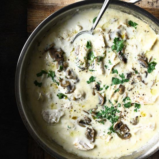 Chicken in Creamy Mushroom Sauce