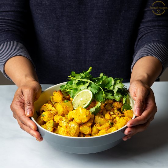 Sheet Pan Aloo Gobhi