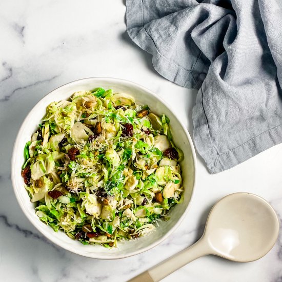 easy brussels salad