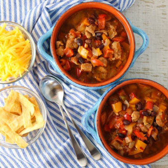 Instant Pot Chicken Fajita Soup