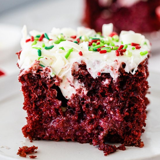 Red Velvet Poke Cake