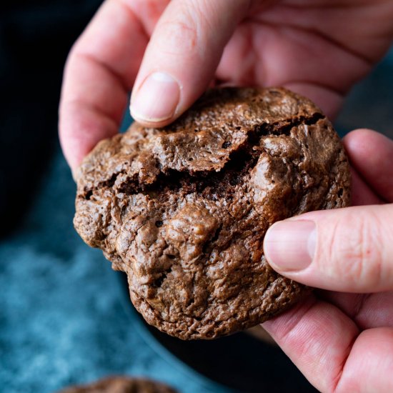 Dark Chocolate Pecan Brookies