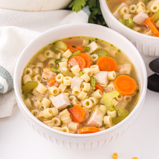 Leftover Turkey Soup