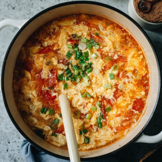 Tomato Egg Drop Soup