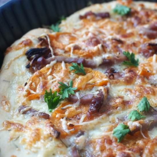 Sweet Potato and Bacon Flatbread