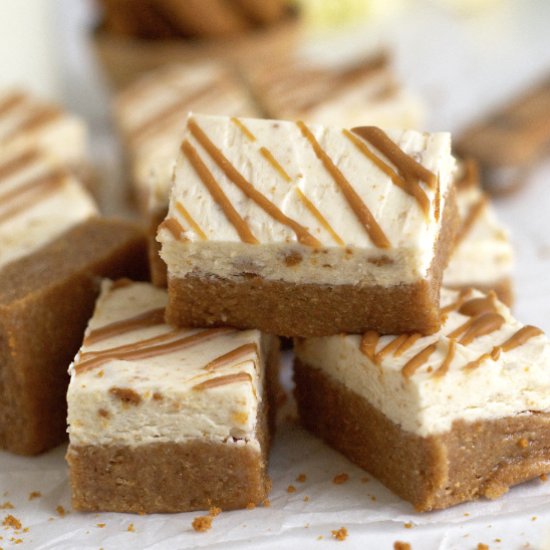 No Bake cookie butter bars