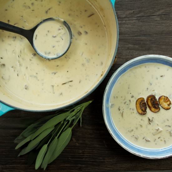 Homemade Cream of Mushroom Soup