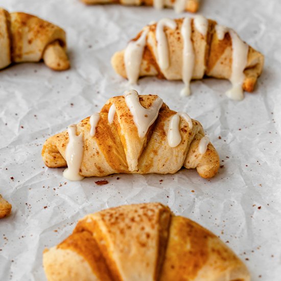 Pumpkin Cream Cheese Crescent Rolls